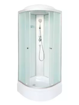 Душевая кабина DTO LM 90x90 LM790EL стекло матовое, профиль матовый хром