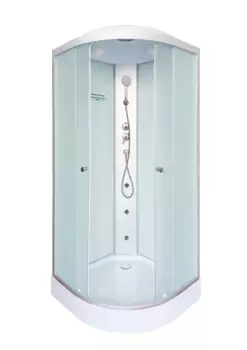 Душевая кабина DTO LM 90x90 LM909GM стекло матовое, профиль матовый хром