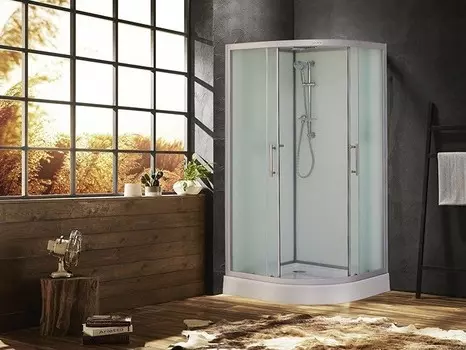 Душевая кабина Esbano Elegancia 100х100 EST-100CR с крышей, стекло матовое, профиль хром