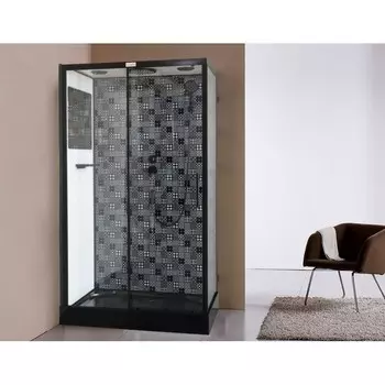 Душевая кабина Esbano Elegancia 120x80 ESB-1280CKR стекло прозрачное, профиль черный