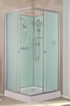 Душевая кабина Esbano Elegancia 100х100 EST-100CK без крыши, стекло матовое, профиль хром