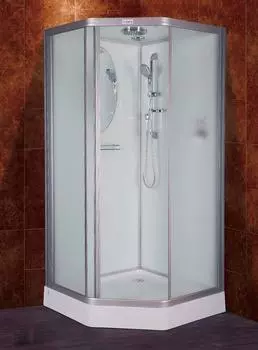 Душевая кабина Esbano Elegancia 100х100 EST-100PR с крышей, стекло матовое, профиль хром