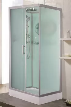 Душевая кабина Esbano Elegancia 100х80 EST-108CKR с крышей, стекло матовое, профиль хром