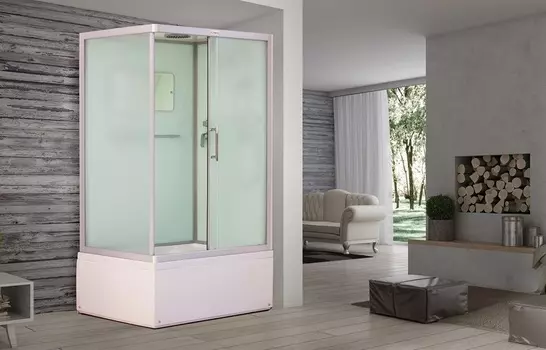 Душевая кабина Esbano Elegancia 100х80 EST-108CKRB правый, стекло матовое, профиль хром