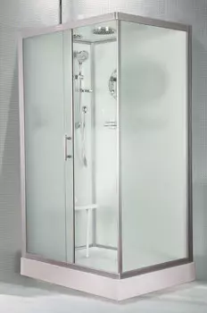 Душевая кабина Esbano Elegancia 120х90 EST-129CKR с крышей, стекло матовое, профиль хром