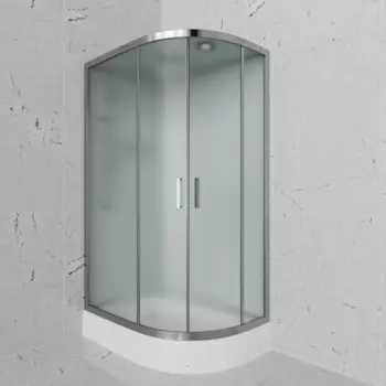 Душевая кабина Frank 120x80 F412L М левая, стекло матовое, профиль хром