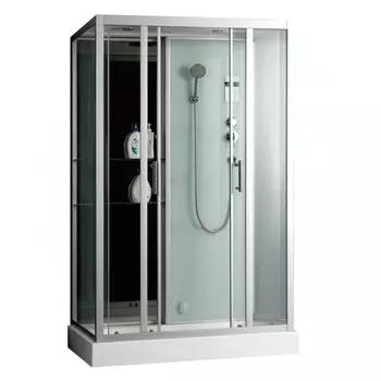 Душевая кабина Frank 150x85 F506-1 пристенная, профиль хром