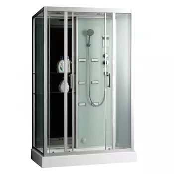 Душевая кабина Frank 170x85 F507-1 пристенная, профиль хром