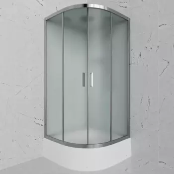 Душевая кабина Frank 90x90 F409/2 М стекло матовое, профиль хром