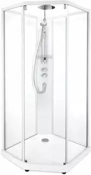 Душевая кабина IDO Showerama 10-5 Comfort 100x100 профиль серебристый, стекло прозрачное 131.404.208.314