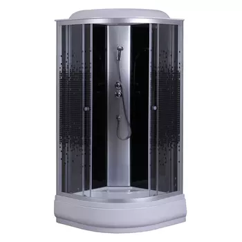 Душевая кабина Loranto 100x100 CS-6610-25K 100 стекло прозрачное, профиль хром