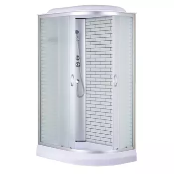 Душевая кабина Loranto 120x80 CS-66120-13L FW 120 стекло матовое, профиль хром
