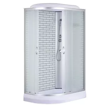 Душевая кабина Loranto 120x80 CS-66120-13R FW 120 стекло матовое, профиль хром