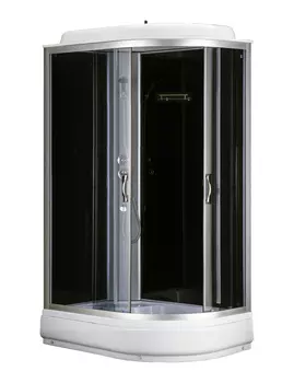 Душевая кабина Loranto 120x80 CS-66120-20 L G стекло прозрачное, профиль хром