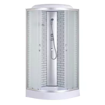 Душевая кабина Loranto 80x80 CS-6680-13FW 80 стекло матовое, профиль хром