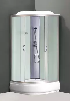 Душевая кабина Loranto 90x90 CS-6690-25 F стекло матовое, профиль хром