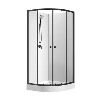 Душевая кабина Loranto Neo 90x90 CS-21800 стекло прозрачное, профиль черный