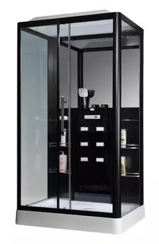 Душевая кабина Loranto Selak 120x90 CS00035775 стекло прозрачное, профиль черный матовый