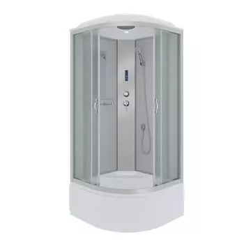 Душевая кабина Niagara Classic 100x100 NG-2309-14F высокий поддон, стекло матовое, профиль серебро