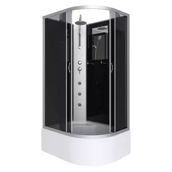 Душевая кабина Niagara Classic 120x80 NG-2510-14LBKTG высокий поддон, стекло тонированное, профиль серебро, левая