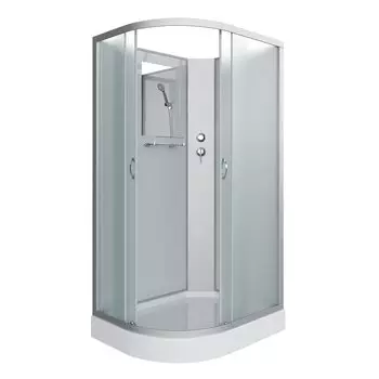 Душевая кабина Niagara Classic 120x80 NG-3312-14RBKTG низкий поддон, стекло матовое, профиль серебро, правая