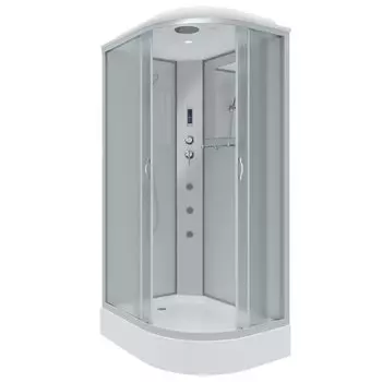 Душевая кабина Niagara Classic 120x80 NG-3312-14LF низкий поддон, стекло матовое, профиль серебро, левая