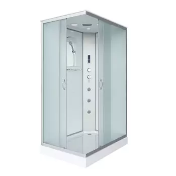 Душевая кабина Niagara Classic 90x70 NG-43975-14QF низкий поддон, стекло матовое, профиль серебро