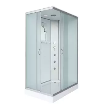 Душевая кабина Niagara Classic 90x70 NG-43975-14QG низкий поддон, стекло матовое, профиль серебро