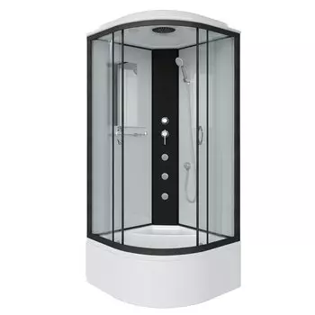 Душевая кабина Niagara Classic 90x90 NG-6708-14G высокий поддон, стекло прозрачное, профиль черный