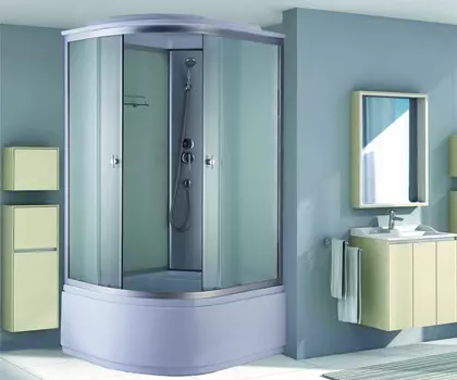 Душевая кабина Niagara Classic 120x80 NG-2310 высокий поддон, стекло матовое, профиль серебро, правая