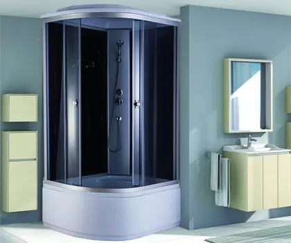 Душевая кабина Niagara Classic 120x80 NG-2510 высокий поддон, стекло тонированное, профиль серебро, правая