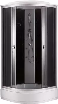 Душевая кабина Niagara Classic 100x100 NG-3502G средний поддон, стекло тонированное, профиль серебро