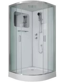 Душевая кабина Niagara Premium NG-6001-01 90x90 поддон низкий, стекло прозрачное, профиль хром