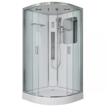 Душевая кабина Niagara Premium NG-6001-01G 90x90 поддон низкий, стекло прозрачное, профиль хром