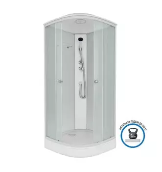 Душевая кабина Niagara Promo 90x90 P90/13/MT поддон низкий, стекло матовое, профиль белый