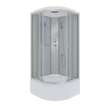 Душевая кабина Niagara Classic NG-2308 90x90 высокий поддон, стекло матовое, профиль серебро