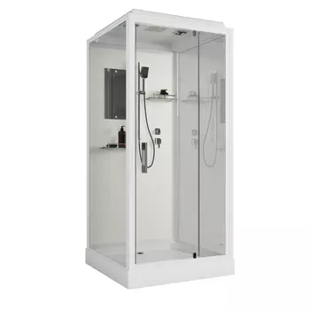 Душевая кабина Niagara Standart 80x80 ST80/15Q стекло прозрачное, профиль белый