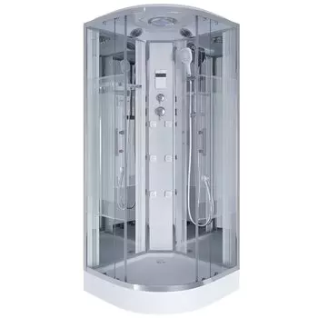 Душевая кабина Niagara Ultra 120x120 NG-7012-01 низкий поддон, стекло прозрачное с декором, профиль