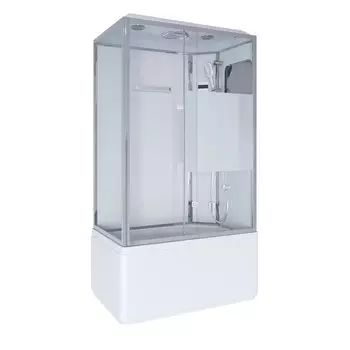 Душевая кабина Niagara Ultra 120x80 NG-307-01Rвысокий поддон, стекло прозрачное с декором, профиль хром, правая