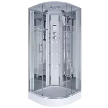 Душевая кабина Niagara Ultra 90х90 NG-701-01 низкий поддон, стекло прозрачное с рисунком, профиль хром