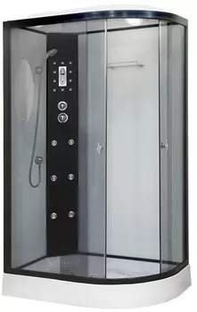 Душевая кабина Niagara Ultra 120x80 NG-1903-01L низкий поддон, стекло тонированное, профиль черный, левая