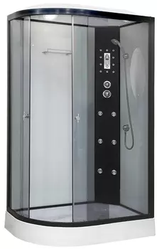 Душевая кабина Niagara Ultra 120x80 NG-1903-01R низкий поддон, стекло тонированное, профиль черный, правая