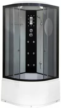 Душевая кабина Niagara Ultra 100x100 NG-1909-01 высокий поддон, стекло тонированное, профиль черный