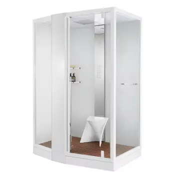 Душевая кабина Orans 150x100 SR-89102LS белый, с паром