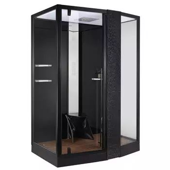 Душевая кабина Orans 150x100 SR-89102RS черный, с паром