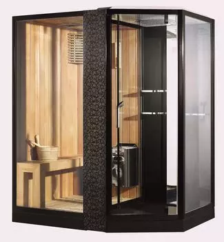 Душевая кабина Orans 180x130 SR-89103LS черный, с финской сауной