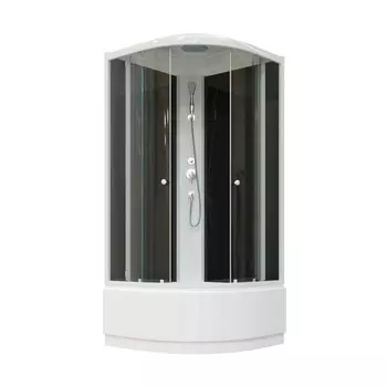 Душевая кабина Parly Classic Эконом 80х80 EC821 стекло тонированное, профиль белый