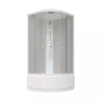 Душевая кабина Parly Effect 90х90 EF921 стекло матовое, профиль белый