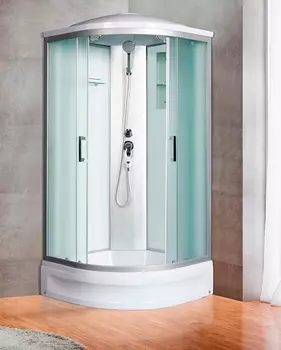 Душевая кабина River Desna 100/24 MT стекло матовое, профиль хром матовый