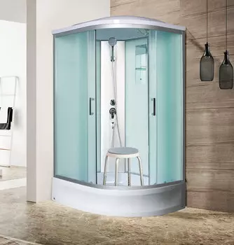 Душевая кабина River Desna 120/90/24 МТ L стекло матовое, профиль хром матовый